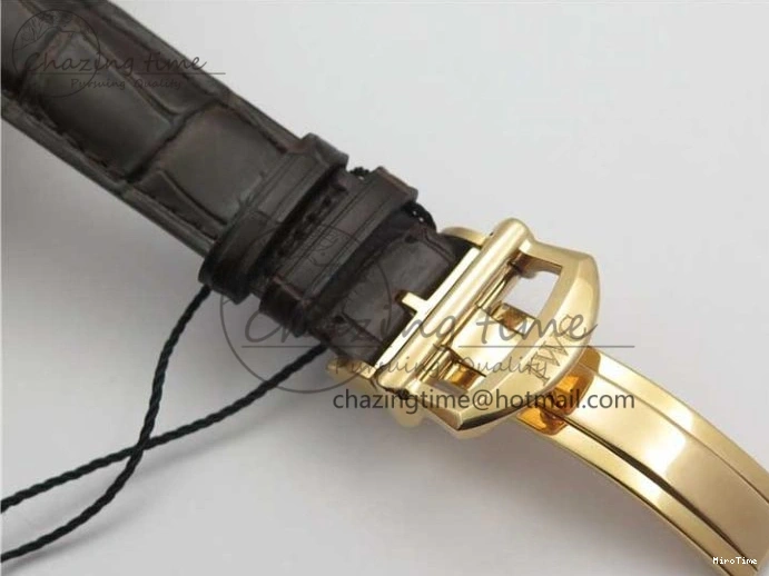 MIROTIME 0220 Efficient Portofino Chrono RG ZF 1:1 Best Edition White Dial on Brown Leather Strap A 7151